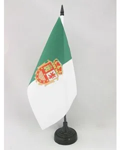 DRAPEAU DE TABLE FUERTEVENTURA 21x14cm - PETIT DRAPEAUX DE BUREAU DE FUERTEVENTURA - ILES CANARIES 14 x 21 cm