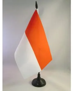 DRAPEAU DE TABLE INDONÉSIE 21x14cm - PETIT DRAPEAUX DE BUREAU INDONÉSIEN 14 x 21 cm