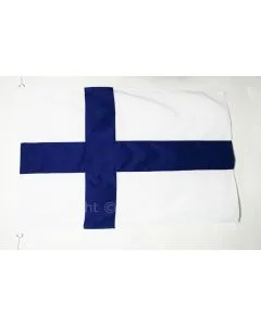 DRAPEAU FINLANDE 150x100cm en Tergal - DRAPEAU FINLANDAIS 100 x 150 cm Spécial Extérieur - DRAPEAUX
