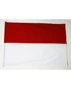 DRAPEAU MONACO 150x100cm en Tergal - DRAPEAU MONÉGASQUE 100 x 150 cm Spécial Extérieur - DRAPEAUX