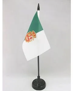DRAPEAU DE TABLE FUERTEVENTURA 15x10cm - PETIT DRAPEAUX DE BUREAU DE FUERTEVENTURA - ILES CANARIES 10 x 15 cm