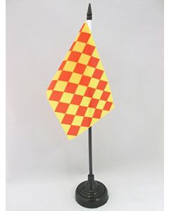DRAPEAU DE TABLE COMTÉ D\'ANGOUMOIS 15x10cm - PETIT DRAPEAUX DE BUREAU PROVINCE FRANÇAISE - FRANCE 10 x 15 cm