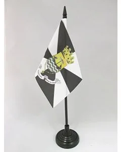 DRAPEAU DE TABLE LISBONNE 15x10cm - PETIT DRAPEAUX DE BUREAU VILLE DE LISBOA - PORTUGAL 10 x 15 cm