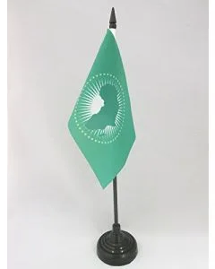 DRAPEAU DE TABLE UNION AFRICAINE 15x10cm - PETIT DRAPEAUX DE BUREAU AFRICAIN 10 x 15 cm