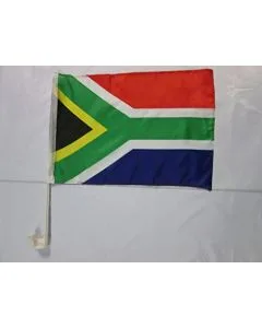 Drapeau de voiture AFRIQUE DU SUD 45x30cm - Carflag SUD AFRICAIN 30 x 45 cm