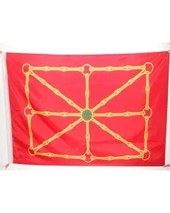 DRAPEAU NAVARRE INDÉPENDENTISTE 90x60cm - DRAPEAU RÉGIONALISTE NAVARRAIS - NAVARRA 60 x 90 cm Fourreau pour hampe