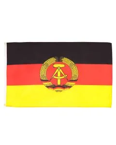 DRAPEAU ALLEMAGNE DE L\'EST 90x60cm - DRAPEAU ALLEMAND - RDA 60 x 90 cm - DRAPEAUX