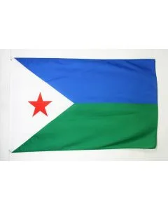 DRAPEAU DJIBOUTI 90x60cm - DRAPEAU DJIBOUTIEN 60 x 90 cm - DRAPEAUX