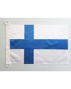 PAVILLON NAUTIQUE FINLANDE 45x30cm - DRAPEAU DE BATEAU FINLANDAIS 30 x 45 cm