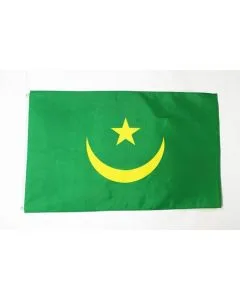 DRAPEAU MAURITANIE 150x90cm - DRAPEAU MAURITANIEN 90 x 150 cm Polyester léger