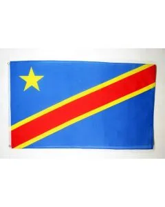 DRAPEAU RÍ?PUBLIQUE DÍ?MOCRATIQUE DU CONGO 150x90cm - DRAPEAU CONGOLAIS 90 x 150 cm Polyester léger