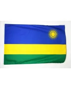 DRAPEAU RWANDA 150x90cm - DRAPEAU RWANDAIS 90 x 150 cm Polyester léger