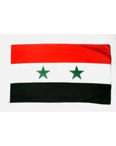 DRAPEAU SYRIE 150x90cm - DRAPEAU SYRIEN 90 x 150 cm Polyester léger
