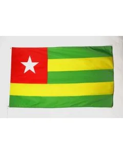 DRAPEAU TOGO 150x90cm - DRAPEAU TOGOLAIS 90 x 150 cm Polyester léger