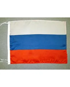 DRAPEAU RUSSIE 45x30cm - PAVILLON RUSSE 30 x 45 cm polyester léger