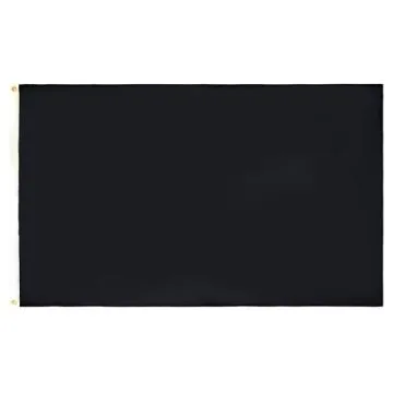Drapeau Unicolore Noir 90x60cm - Drapeau de couleur noire 60 x 90 cm Polyester léger