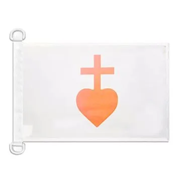 Pavillon nautique Sacré coeur de Jésus 45x30 cm Anneaux Plastiques