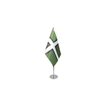 DRAPEAU DE TABLE prestige COMTÉ DE DEVON 22x15cm en SATIN - GRAND DRAPEAUX DE BUREAU COUNTY OF DEVON - ANGLETERRE 15 x 22 cm