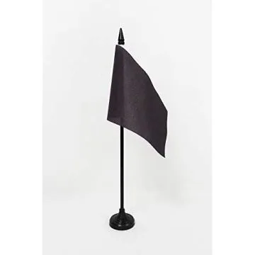 DRAPEAU DE TABLE COMMISSAIRE DE COURSE NOIR 15x10cm - PETIT DRAPEAUX DE BUREAU DISQUALIFICATION DU PILOTE CONCERNÉ 10 x 15 cm