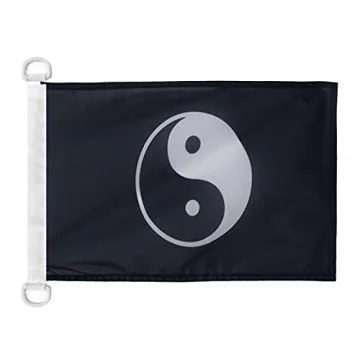 Pavillon nautique Yin et Yang 45x30 cm Anneaux Plastiques