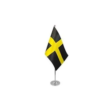 DRAPEAU DE TABLE prestige SAINT DAVID 22x15cm en SATIN - GRAND DRAPEAUX DE BUREAU SAINT DAVID\'S DAY - PAYS DE GALLES 15 x 22 cm