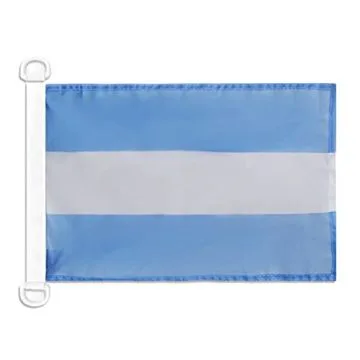 Pavillon nautique Pavillon Civil Argentine 45x30 cm Anneaux Plastiques