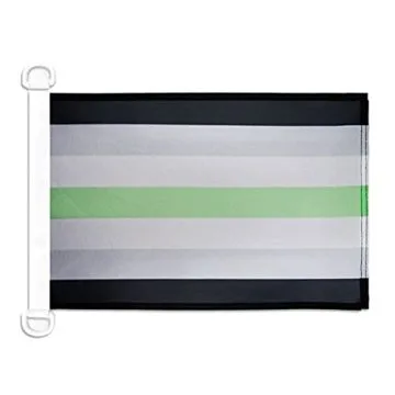 Pavillon nautique LGBT Fierté agenre 45x30 cm Anneaux Plastiques