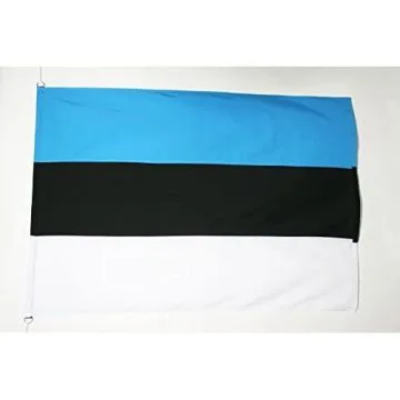 DRAPEAU ESTONIE 150x100cm en Tergal - DRAPEAU ESTONIEN 100 x 150 cm Spécial Extérieur - DRAPEAUX