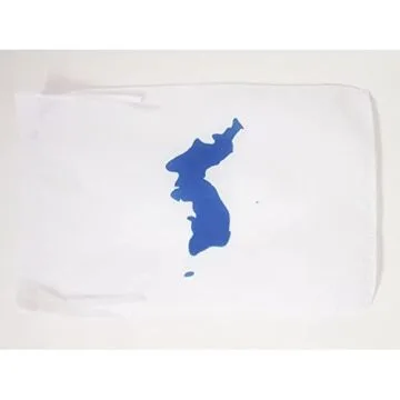 DRAPEAU CORÉE UNIFIÉE 45x30cm - PAVILLON CORÉEN UNI - SUD NORD 30 x 45 cm haute qualité