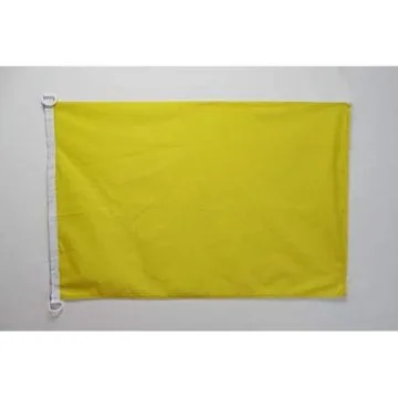 Drapeau Signaliation avalanche Jaune 150x90cm - Drapeau prévention avalanches 90 x 150 cm Spécial Extérieur - Drapeaux