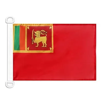 Pavillon nautique Pavillon Civil Sri Lanka 45x30 cm Anneaux Plastiques