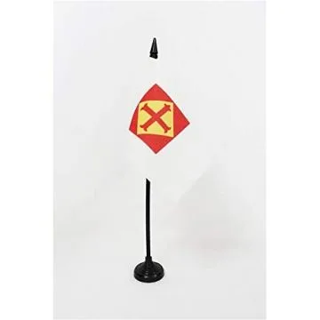 DRAPEAU DE TABLE CONFÉDÉRATION ESPAGNOLE DES DROITES AUTONOMES 15x10cm - PETIT DRAPEAUX DE BUREAU CEDA - GUERRE D\'ESPAGNE 10 x 15 cm