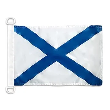 Pavillon nautique Marine de guerre russe 45x30 cm Anneaux Plastiques