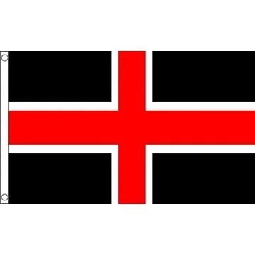 DRAPEAU VILLE DE DURHAM 150x90cm - DRAPEAU CITY OF DURHAM - ANGLETERRE 90 x 150 cm - DRAPEAUX