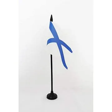DRAPEAU DE TABLE MARINE DE GUERRE RUSSE 15x10cm - PETIT DRAPEAUX DE BUREAU NAVY RUSSIE 10 x 15 cm
