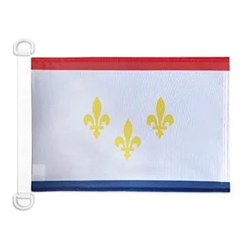 Pavillon nautique Nouvelle-Orléans 45x30 cm Anneaux Plastiques