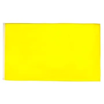 Drapeau Commissaire de course Jaune 90x60cm - Drapeau danger et interdiction de dépasser 60 x 90 cm Polyester léger