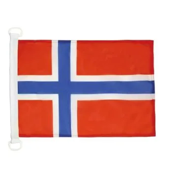PAVILLON NAUTIQUE NORVÈGE 45x30cm - DRAPEAU DE BATEAU NORVÉGIEN 30 x 45 cm