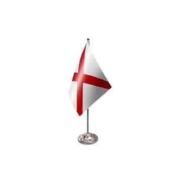 DRAPEAU DE TABLE prestige ALABAMA 22x15cm en SATIN - GRAND DRAPEAUX DE BUREAU ETAT AMÉRICAIN - USA - ETATS-UNIS 15 x 22 cm