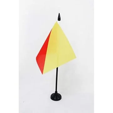 DRAPEAU DE TABLE PALERME 15x10cm - PETIT DRAPEAUX DE BUREAU PALERMO EN SICILE 10 x 15 cm