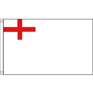 DRAPEAU ROYAUME-UNI WHITE ENSIGN 1630-1702 150x90cm - DRAPEAU MARINE MILITAIRE BRITANNIQUE 90 x 150 cm - DRAPEAUX