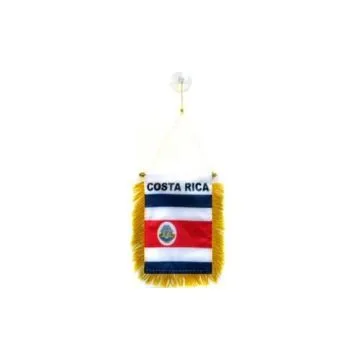 FANION COSTA RICA 15x10cm - Mini drapeau COSTARICAIN 10 x 15 cm spécial voiture - Bannière