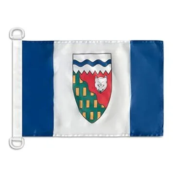 Pavillon nautique Territoires du Nord-Ouest 45x30 cm Anneaux Plastiques
