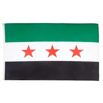 DRAPEAU SYRIE - ARMÍ?E SYRIENNE LIBRE 90x60cm - DRAPEAU SYRIEN 60 x 90 cm - DRAPEAUX