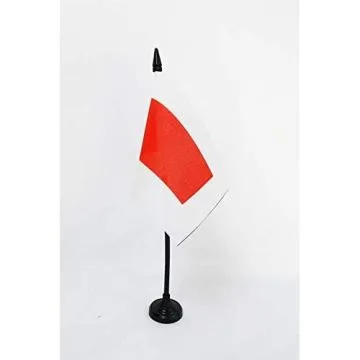 DRAPEAU DE TABLE CHARJAH 15x10cm - PETIT DRAPEAUX DE BUREAU CHARDJA AUX ÉMIRATS ARABES UNIS 10 x 15 cm