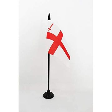 DRAPEAU DE TABLE VILLE DE LONDRES 15x10cm - PETIT DRAPEAUX DE BUREAU ANGLAIS - LONDON CITY 10 x 15 cm