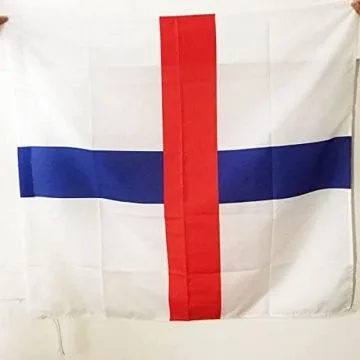 DRAPEAU ORDRE DES TRINITAIRES 90x90cm - DRAPEAU TRÍ?S SAINTE TRINITÍ? ET DES CAPTIFS - MATHURINS 90 x 90 cm Fourreau pour hampe