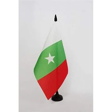Drapeau de table Casamance indépendantiste au Senegal 21x14cm - PETIT Drapeaux DE BUREAU de Casamance 14 x 21 cm