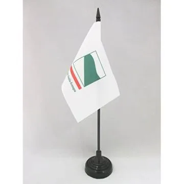 DRAPEAU DE TABLE ÉMILIE-ROMAGNE 15x10cm - PETIT DRAPEAUX DE BUREAU EMILIA-ROMAGNA - ITALIE 10 x 15 cm