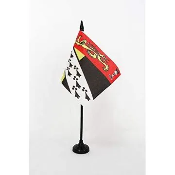 DRAPEAU DE TABLE COMTÉ DE NORFOLK 15x10cm - PETIT DRAPEAUX DE BUREAU COUNTY OF NORFOLK - ANGLETERRE 10 x 15 cm